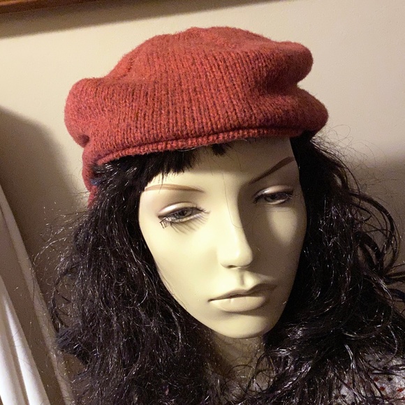 L.L. Bean Accessories Vintage Ll Bean Wool Cabbie Hat Newsboy Dark